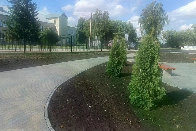 В Иссе завершено благоустройство общественного пространства